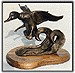 FLYING MALLARDS BRONZE SCULPTURE